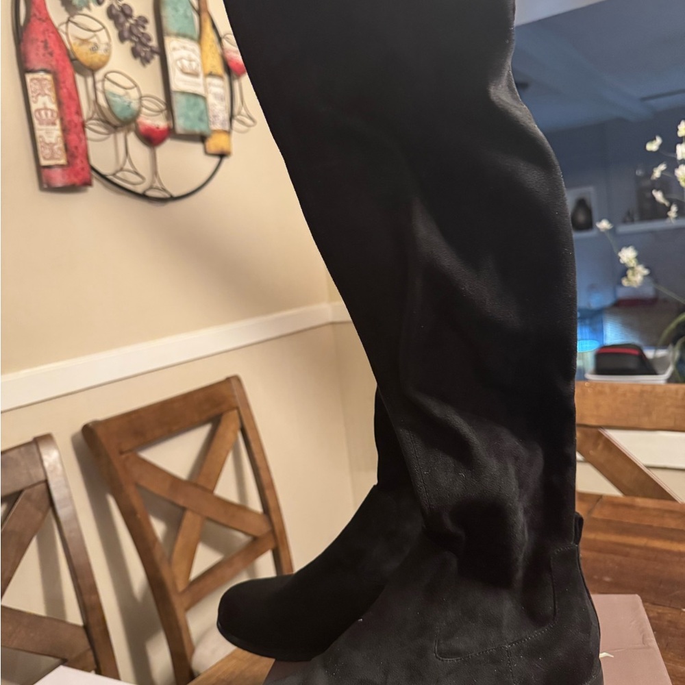 Black Knee-High Boots